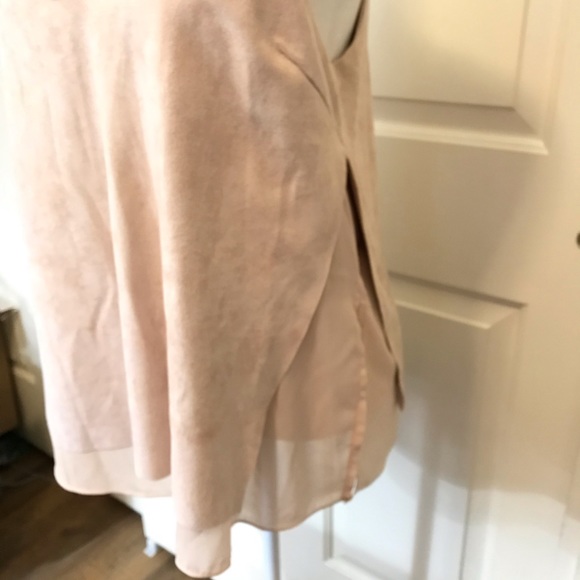 Sans Souci Pink Faux Suede Strappy Tank Size L - Picture 5 of 8